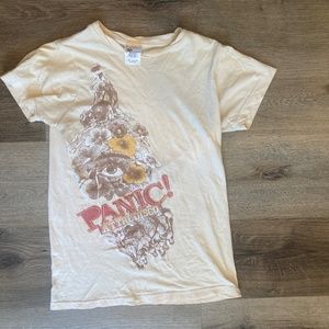 Yellow Vintage Emo Panic! at the Disco Tee Juniors M